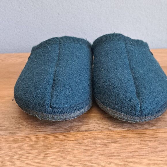 Haflinger AS Boiled Wool Soft Sole Slippers Women’s 10 EU 41 Hunter Green - Picture 2 of 10